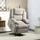 Homcom Aufstehsessel, Hellgrau, Metall, Kunststoff, 93x105x91 cm, Wohnzimmer, Sessel, Polstersessel