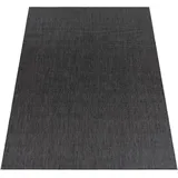 KADIMA DESIGN FLACHWEBTEPPICH, einfarbig, aus Polypropylen, Anthrazit 60 x 100% cm