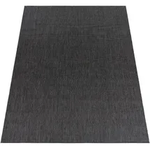 KADIMA DESIGN FLACHWEBTEPPICH, einfarbig, aus Polypropylen, Anthrazit 60 x 100% cm