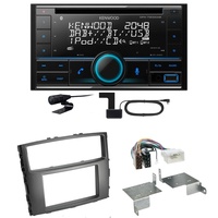 Kenwood DPX-7300DAB Bluetooth DAB CD USB Einbauset für Mitsubishi Pajero bis 2014