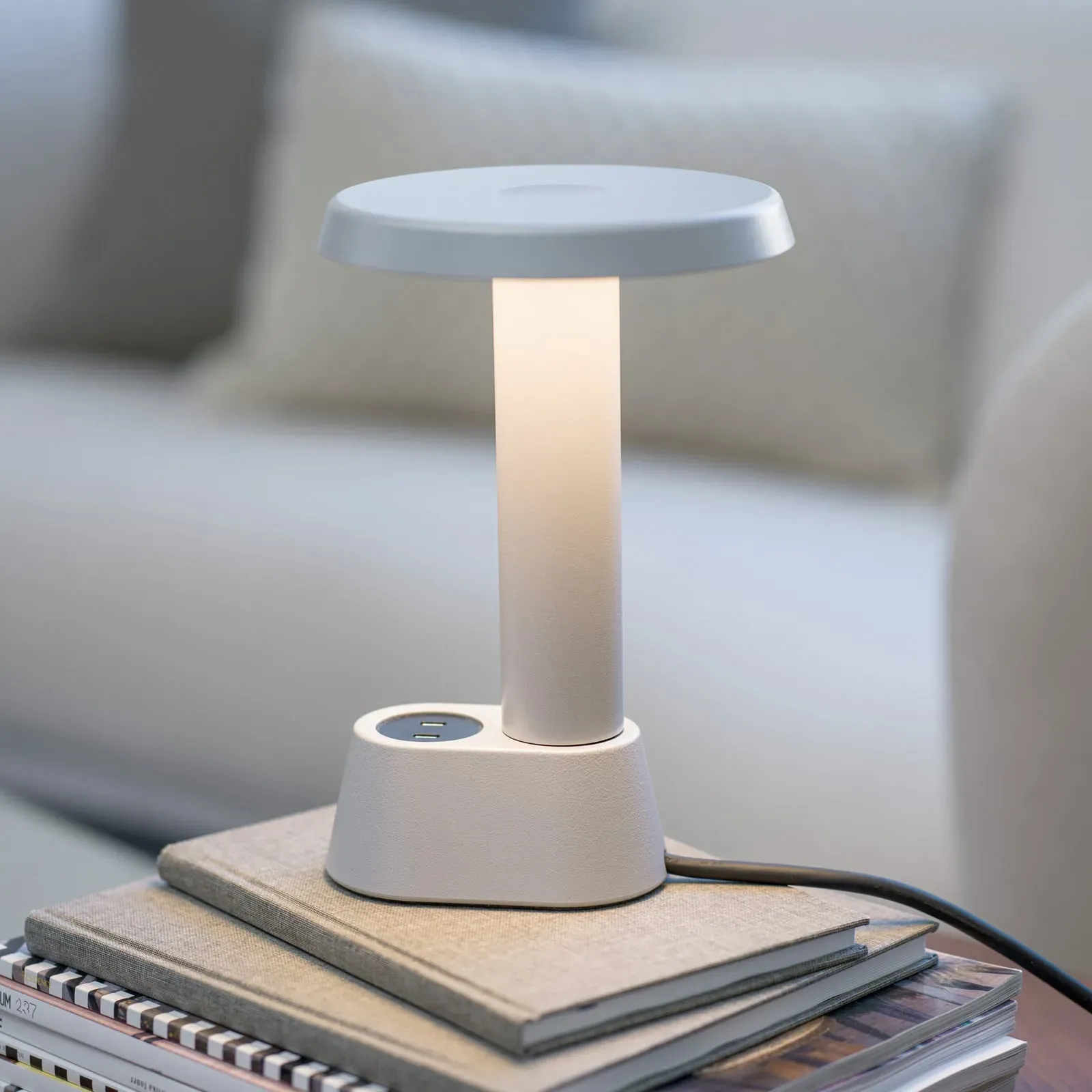 Tischleuchte NOMAD COLLECTION, NOMAD LAMP 01, dimmbar, Metallisch, für Wohnzimmer, Aluminium, Design - 19.1