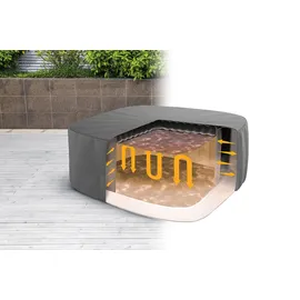 BESTWAY LAY-Z-SPA Xtras EnergySense Thermo-Komplettabdeckung grau 180 x 180 x 71 cm