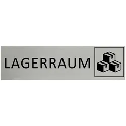 CombiCraft Aluminium Türschild Lagerraum 165x45mm mit 3M-Tape