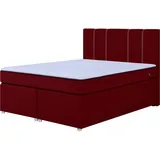 Roller Boxspringbett - rot - H3 - Bonell-Federkern - 160x200 cm