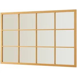 [en.casa] Wandspiegel, Gold, Glas, Rechteckig, 60x90x1.8 cm,