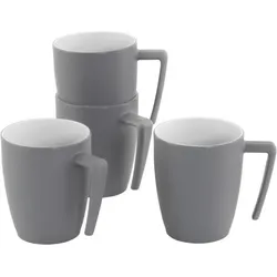 Outwell Gala 4 Person Mug Set Grey Mist grey & sand