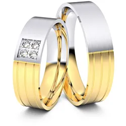 Trauringe Solingen 750er Gelb-/Weiflgold - 5606