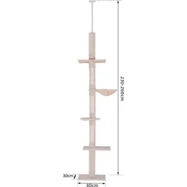 PawHut Kratzbaum 40 x 34 x 230-260 cm