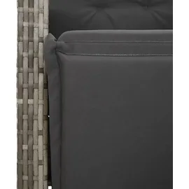 vidaXL Garten-Essgruppe 7-tlg. Grau