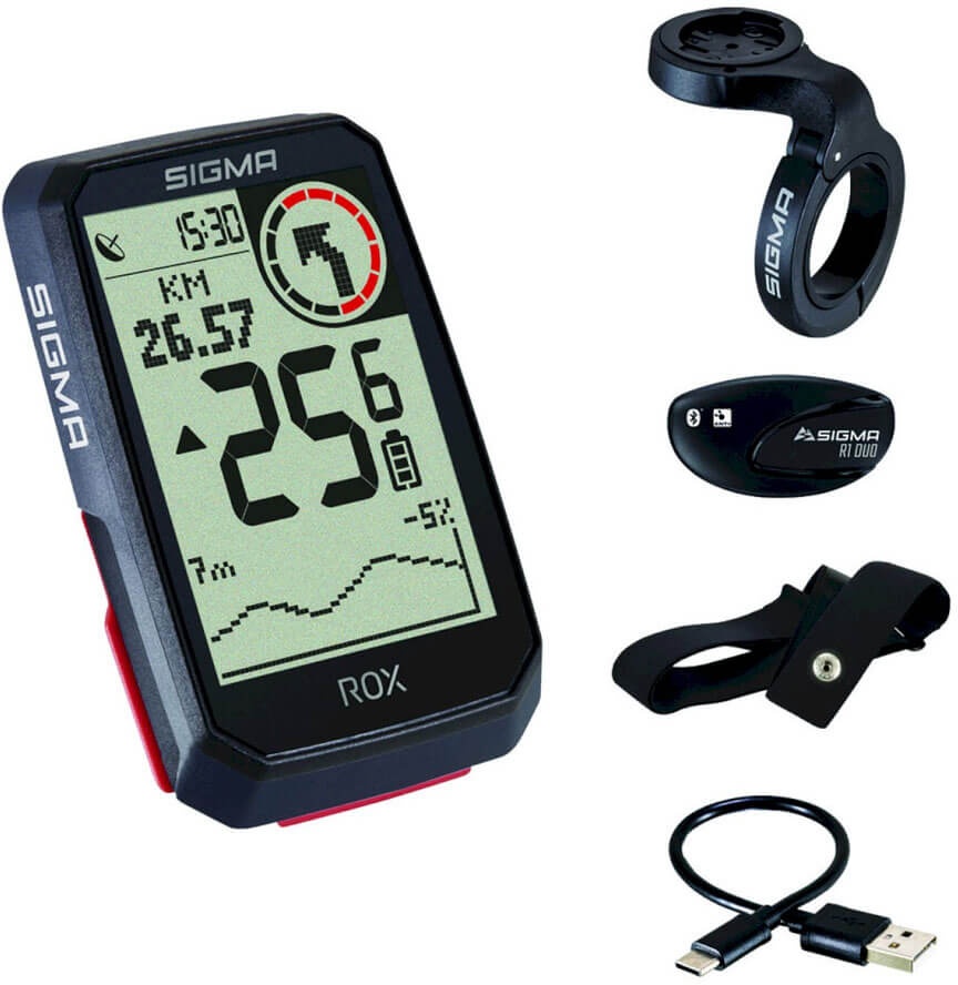 Sigma Rox 4.0 (GPS) inkl. Herzfrequenz Fahrradcomputer
