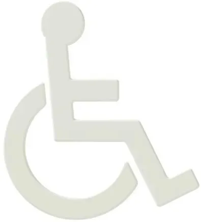 HEWI Symbol Rollstuhl Serie 801 8019103099 selbstklebend reinweiss