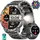 miecgth Smartwatch Herren mit Telefonfunktion 1.7'' Touchscreen Uhr Beleuchtung 100 Tage Standby 120+ Sportmodi Herzfrequenz SpO2 Schlafmonitor IP68 Wasserdicht Fitness Tracker Android iOS