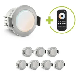 Einbaustrahler Mini Genova 3W CCT IP65 - Farbe: acryl - Anzahl: 8x