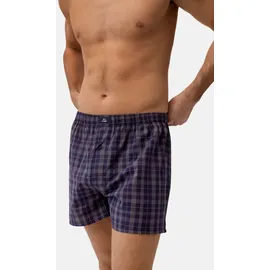 Danish Endurance AMERICAN BOXERSHORTS FÜR HERREN - 4-Pack - Blau/Rot - M
