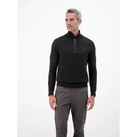 Lerros Troyer Flachstrickpullover Schwarz XL