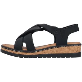 Rieker Keilsandaletten Damen Schwarz 37