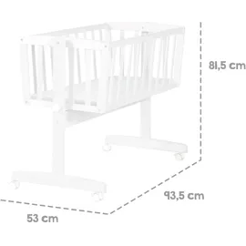 roba Babywiege inkl. Matratze 40x90cm Holz (8950)