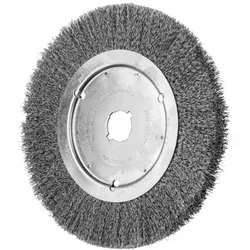 Rundbürste schmal ungezopft RBU Ø250x20xvariable Bohrung Stahl-Draht-Ø0,25