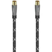 Hama Antennen-Kabel Koax-Stecker - Koax-Kupplung 3 m Grau/Schwarz