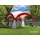 Swing&Harmonie Faltpavillon 3,6 x 3,6 m inkl. 2 Seitenteile Rot