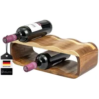ELUNO Weinregal 38 x 12,5 x 16 cm Braun