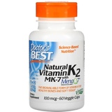 Doctors Best (Doctors Best Natural Vitamin K2 MK7 with MenaQ7, - 100 mcg, 60 Kapseln