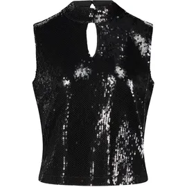 Vera Mont Pailletten-Top Schwarz XL