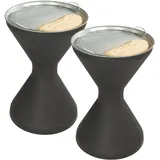 Novaliv Novaliv, Aschenbecher, 2x Standaschenbecher für draussen 60cm hoch 40cm Ø inklusive 2x Beutel Sand Standaschenbecher