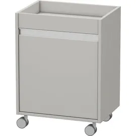 Duravit Ketho Rollcontainer 50x36x67cm, Tür rechts, betongrau matt