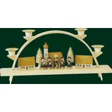 Erzgebirgische Volkskunst Richard Glässer GmbH Schwibbogen Kurrende mit Dorf 15 x 32 cm