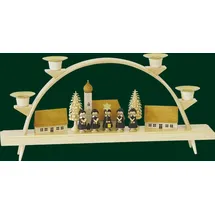 Erzgebirgische Volkskunst Richard Glässer GmbH Schwibbogen Kurrende mit Dorf 15 x 32 cm