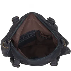 GREENLAND Femi & Nine Schultertasche Leder Navy