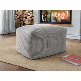 Mirjan24 Sitzsack, Grau, Textil, Rechteckig, 60x40x70 cm, Wohnzimmer, Hocker, Sitzsäcke, XXL Sitzsäcke