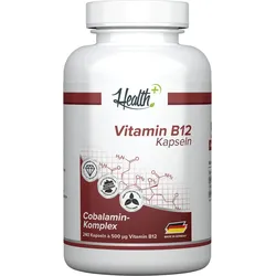 HEALTH+ Vitamin B12, 120 Kapseln 70g