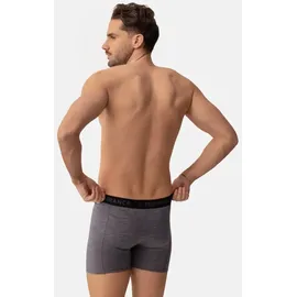 Danish Endurance Merino Trunks grau / orange / schwarz L 2er Pack