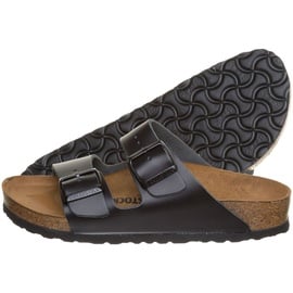 Birkenstock Arizona Naturleder schmal schwarz 41