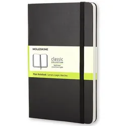 Moleskine Notizbuch DIN A5 Blanko Gebunden Karton Hardback Schwarz Nicht perforiert 240 Seiten