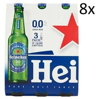 8x Heineken Pure Malt Lager Alkoholfreies Blondes Bier Birra Analcolica 3x33cl