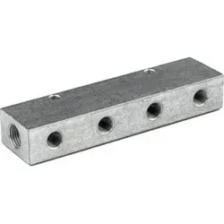Riegler Verteilerleiste, Abgänge einseitig, Eingang 2x1/8, Ausgang 3xM5