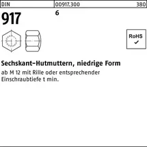 Hörger & Geßler Hutmutter DIN 917 M 20 x 2,5 Stahl blank