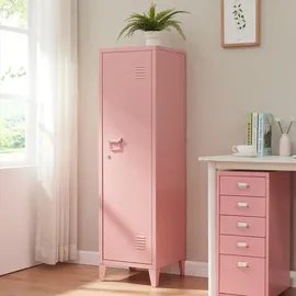 [en.casa] Einzelspind Kurikka 137 x 38 x 38 cm Rosa