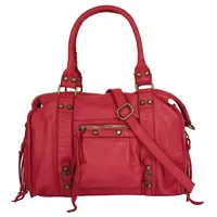 Samantha look Shopper Leder Red