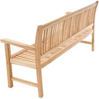 VCM VCM, Gartenbank, Parkbank hochwertig Teak Holz natur 180
