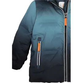 KILLTEC first instinct by killtec Kinder Steppjacke/Funktionsjacke in Daunenoptik mit Kapuze und Schneefang FISW 39 MNS QLTD JCKT, denim dunkelpetrol, 86/92,