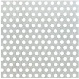 GAH Alberts Lochblech Aluminium natur 250 x 1,5 x 500 mm runde Lochung
