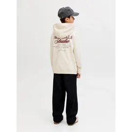 Jack & Jones Junior Kapuzensweatshirt bedruckt Weiß 164