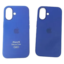 Apple iPhone 16 Silikon Case mit MagSafe ultramarin