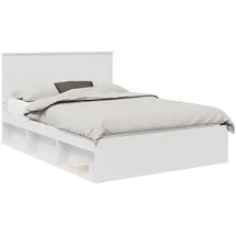 vidaXL Modernes Bett 140 x 200 cm Weiß