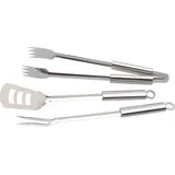 Trendline Grillbesteck Edelstahl 3-teilig silber