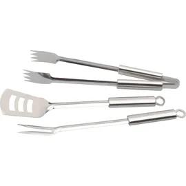 Trendline Grillbesteck Edelstahl 3-teilig silber